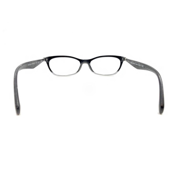 Prada VPR 15P ZYY-1O1 Black Clear Fade Cat Eye Eyeglasses Frames 53-16 135 Italy - Picture 5 of 12
